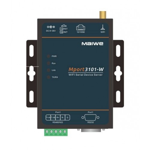 Maiwe - Mport3101W 1-port RS232/RS485/RS422 Serial to Wi-Fi